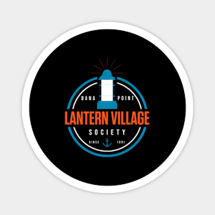 Dark Dana Point Lantern Village Society Magnet